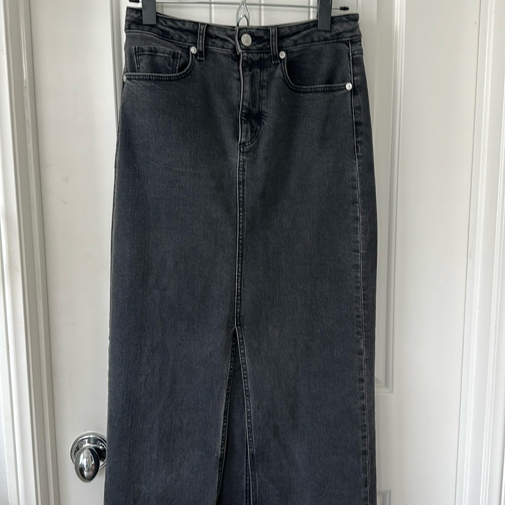 Loft Denim Maxi Skirt